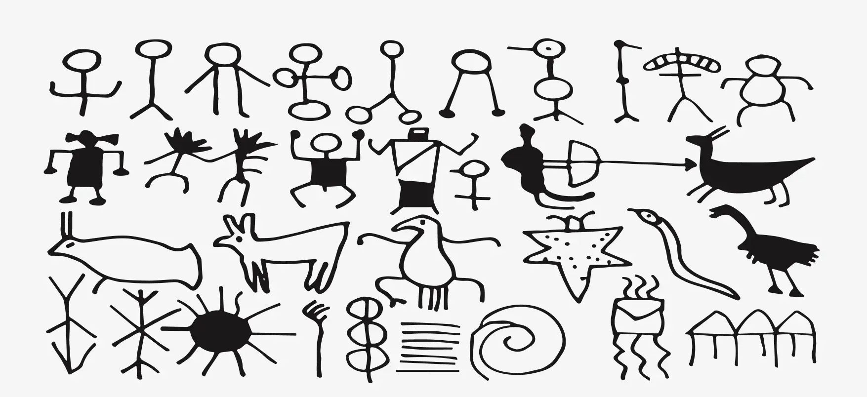 北美印第安人史前岩洞壁画