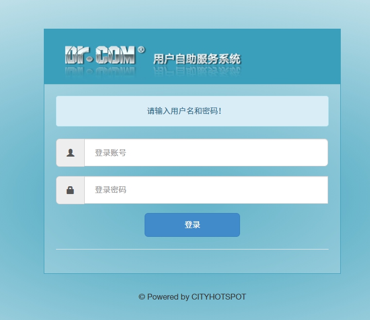 Login System Interface